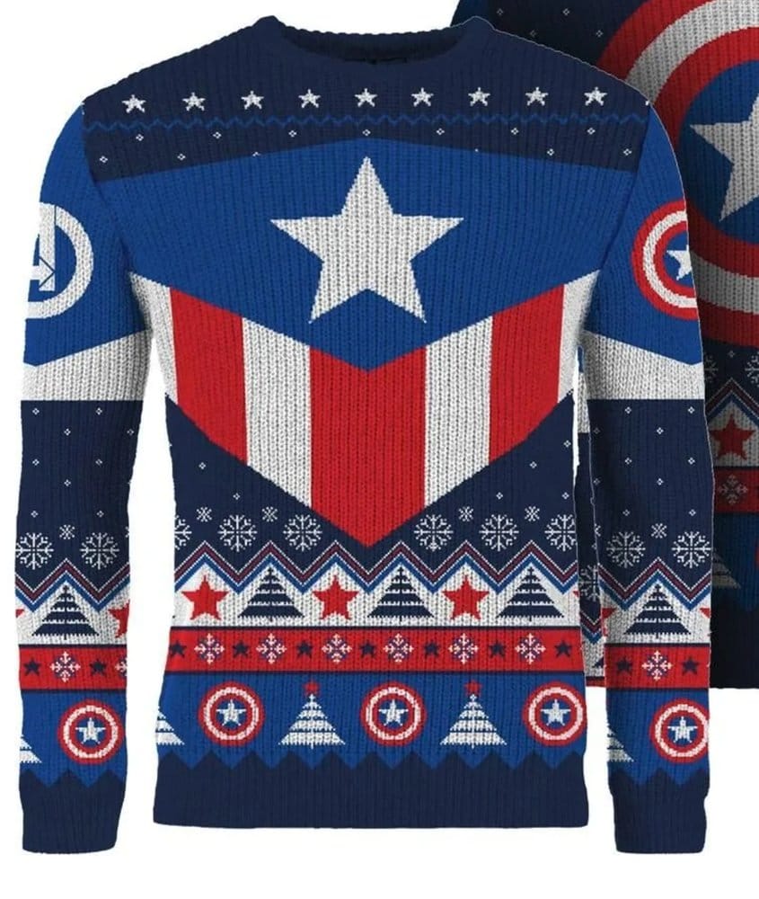 Captain America Sudadera navideña Talla XL