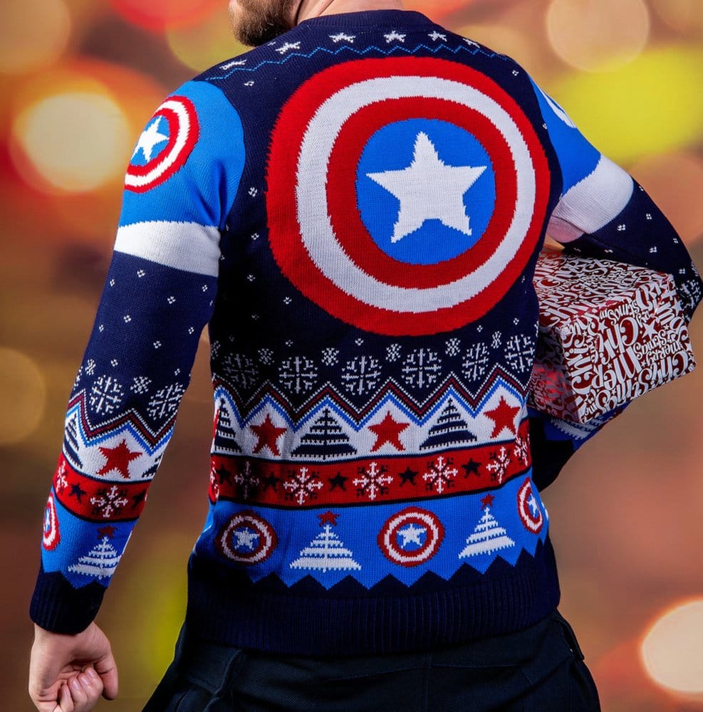 Captain America Sudadera navideña Talla XL