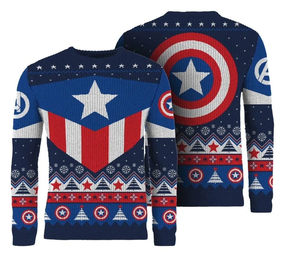 Captain America Sudadera navideña Talla XS