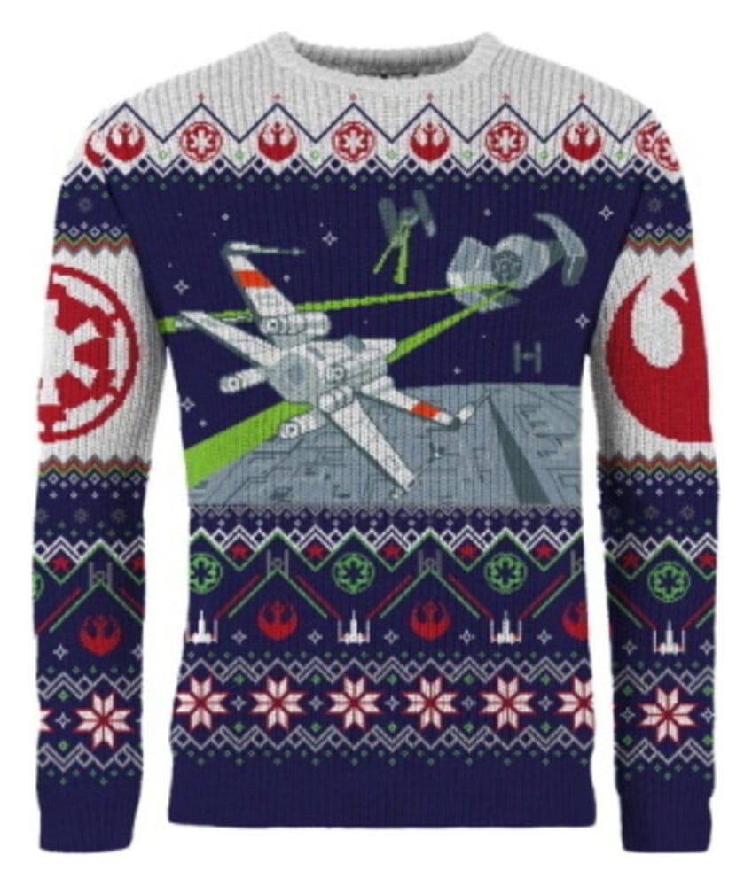 Star Wars Sudadera navideña X-Wing v TIE Fighter Talla L