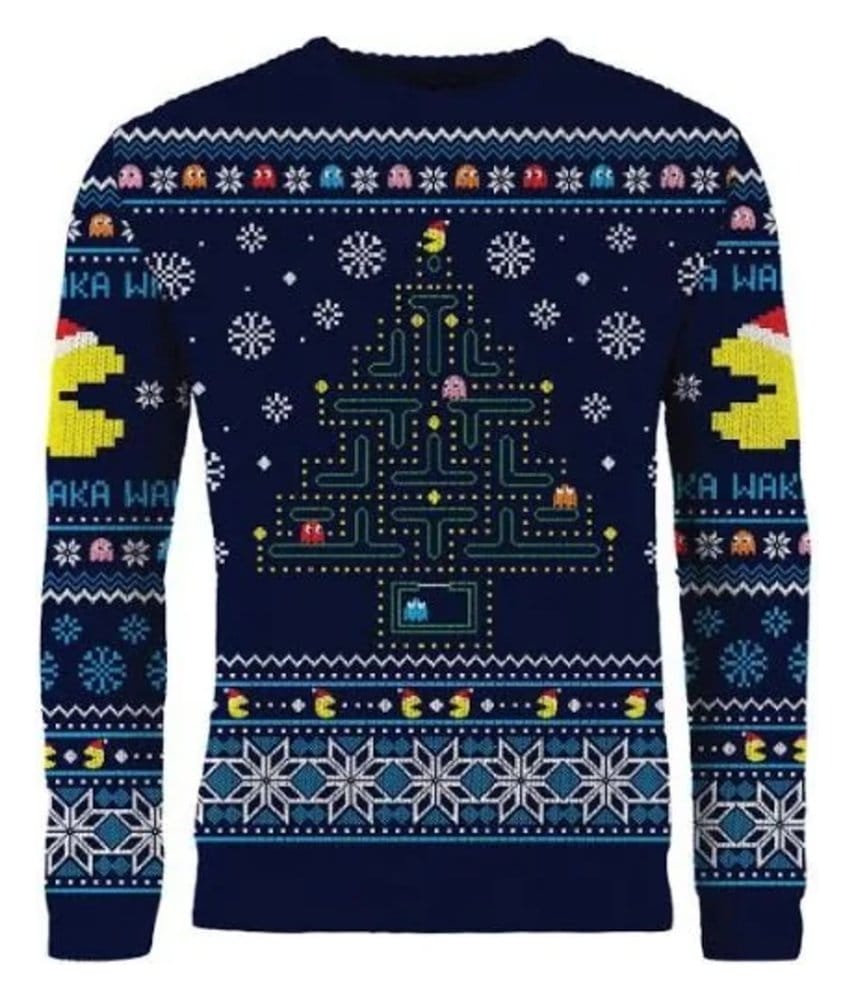 Pac-Man Sudadera navideña Talla M
