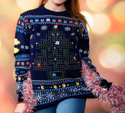 Pac-Man Sudadera navideña Talla XXL