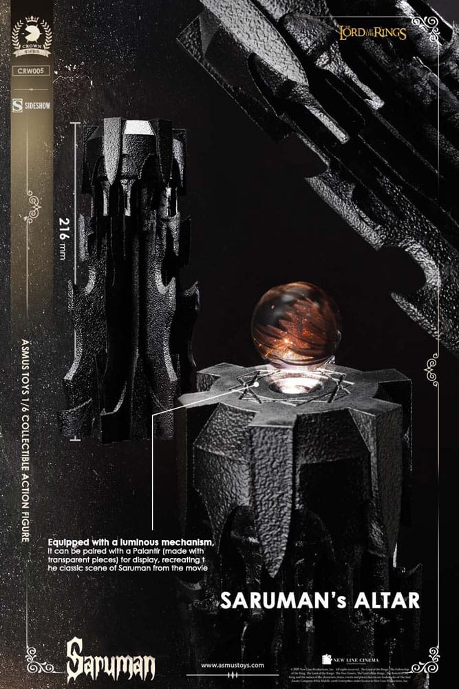 El Señor de los Anillos Figura 1/6 Saruman 31 cm