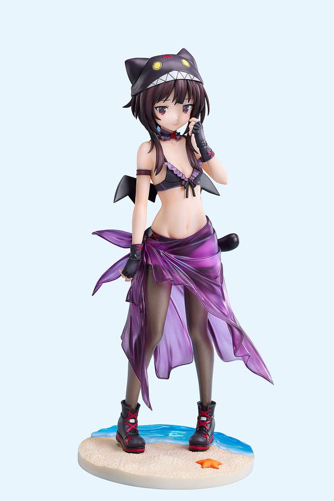 KonoSuba: An Explosion on This Wonderful World! Estatua 1/7 Megumin Chomusuke Swimsuit Ver. 22 cm