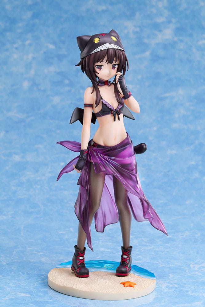 KonoSuba: An Explosion on This Wonderful World! Estatua 1/7 Megumin Chomusuke Swimsuit Ver. 22 cm