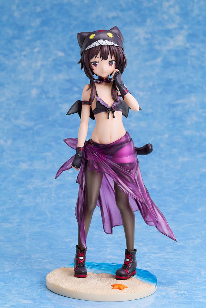 KonoSuba: An Explosion on This Wonderful World! Estatua 1/7 Megumin Chomusuke Swimsuit Ver. 22 cm