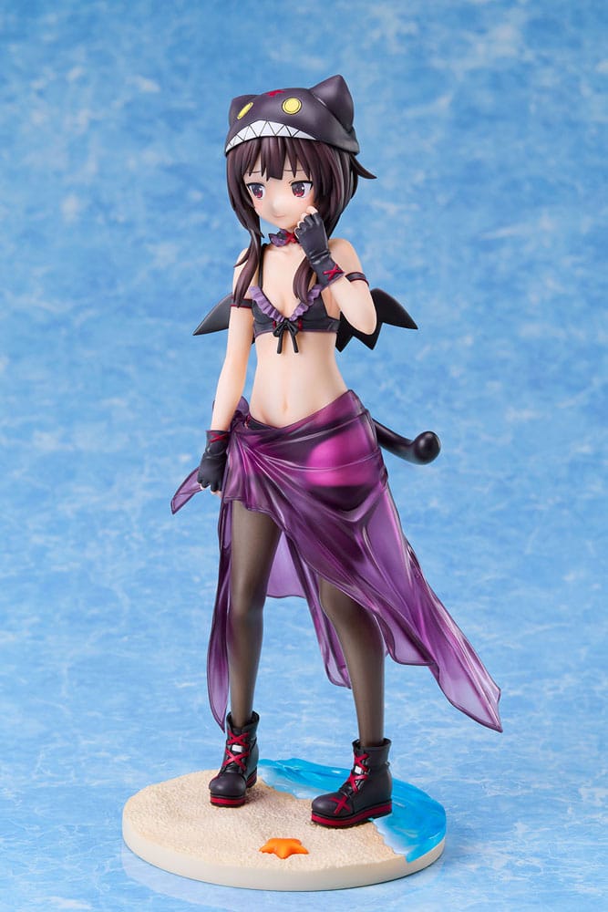 KonoSuba: An Explosion on This Wonderful World! Estatua 1/7 Megumin Chomusuke Swimsuit Ver. 22 cm