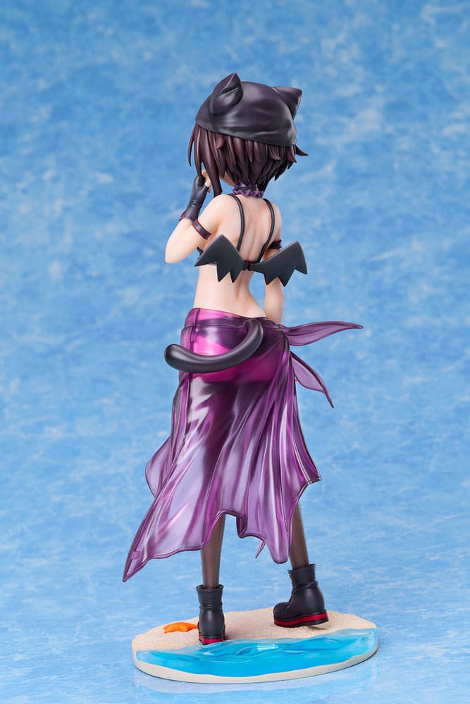 KonoSuba: An Explosion on This Wonderful World! Estatua 1/7 Megumin Chomusuke Swimsuit Ver. 22 cm