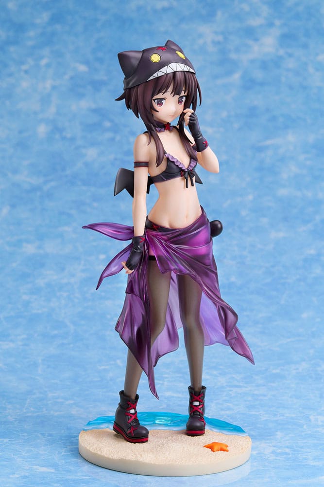 KonoSuba: An Explosion on This Wonderful World! Estatua 1/7 Megumin Chomusuke Swimsuit Ver. 22 cm