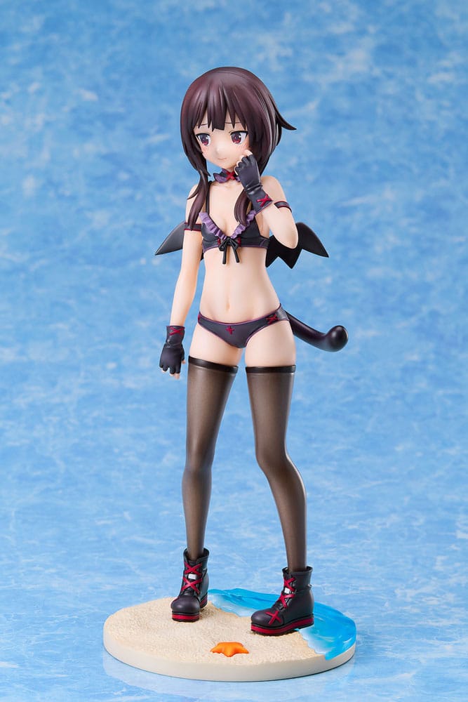 KonoSuba: An Explosion on This Wonderful World! Estatua 1/7 Megumin Chomusuke Swimsuit Ver. 22 cm