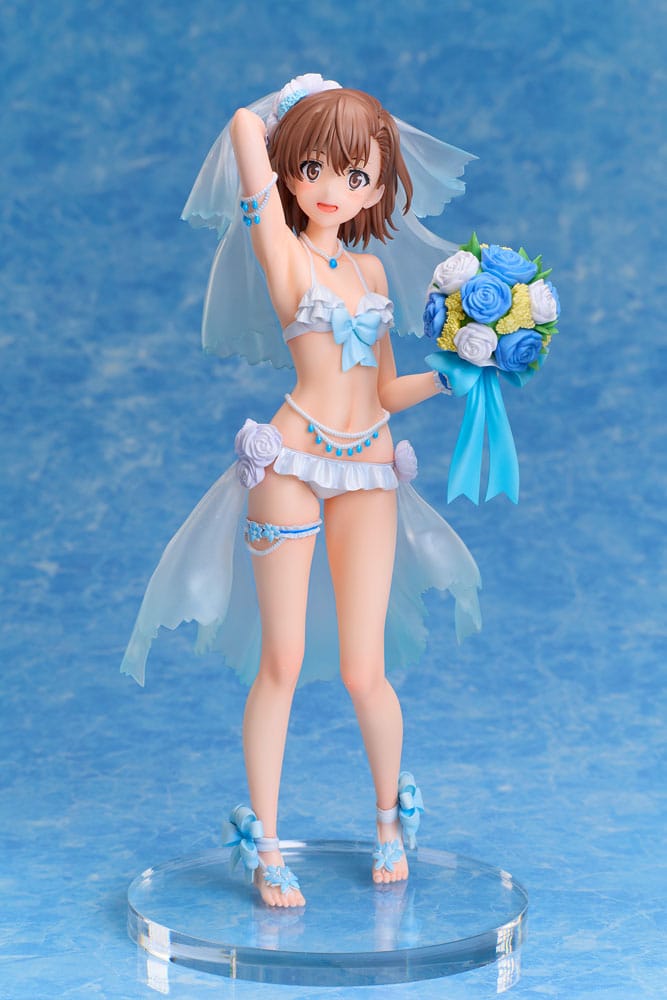 A Certain Scientific Railgun T Estatua PVC 1/7 Mikoto Misaka Wedding Swimsuit Ver. 25 cm