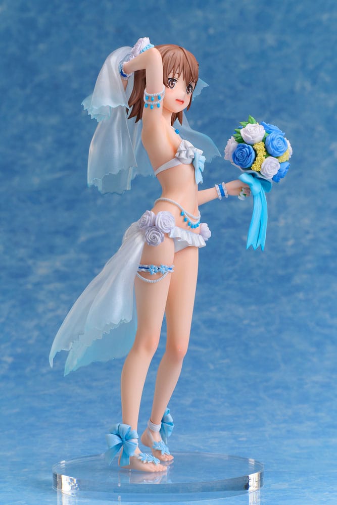 A Certain Scientific Railgun T Estatua PVC 1/7 Mikoto Misaka Wedding Swimsuit Ver. 25 cm