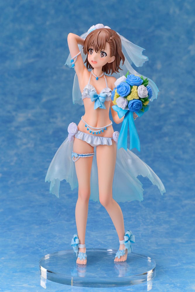 A Certain Scientific Railgun T Estatua PVC 1/7 Mikoto Misaka Wedding Swimsuit Ver. 25 cm