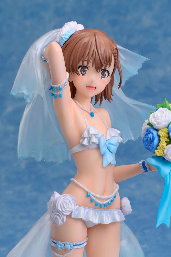A Certain Scientific Railgun T Estatua PVC 1/7 Mikoto Misaka Wedding Swimsuit Ver. 25 cm