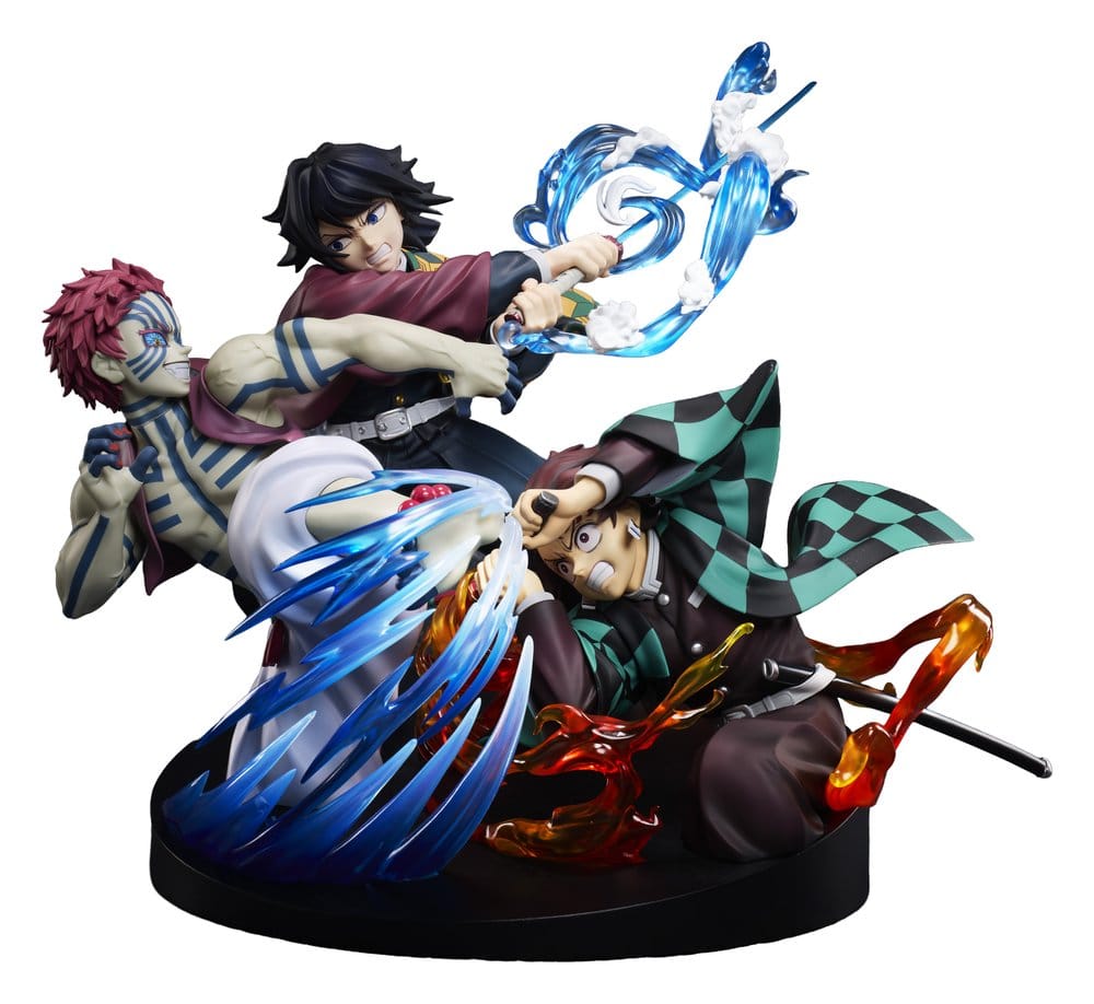 Demon Slayer: Kimetsu no Yaiba Figura PVC Tanjiro Kamado & Giyu Tomioka & Akaza 13 cm