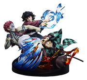 Demon Slayer: Kimetsu no Yaiba Figura PVC Tanjiro Kamado & Giyu Tomioka & Akaza 13 cm