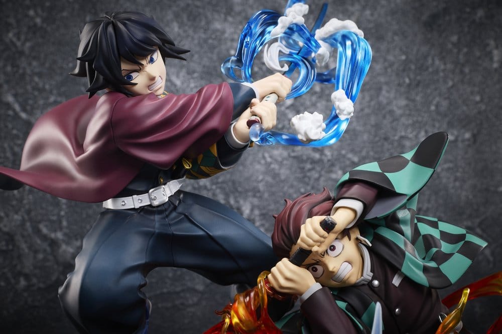 Demon Slayer: Kimetsu no Yaiba Figura PVC Tanjiro Kamado & Giyu Tomioka & Akaza 13 cm