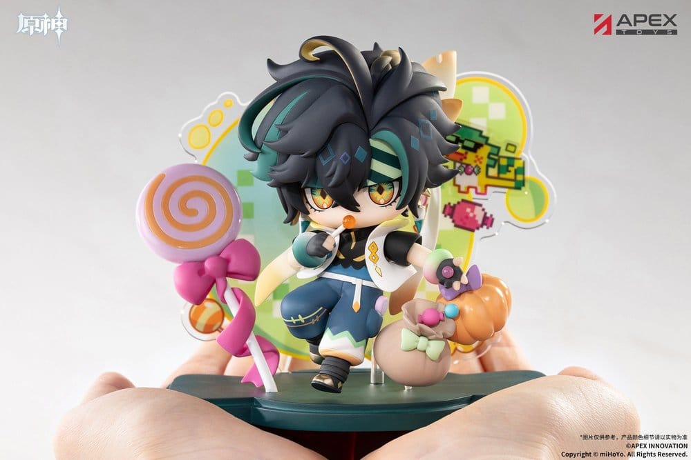 Genshin Impact Chibi Chara Figura PVC You Ye Qi Xiang Series Kinich 11 cm