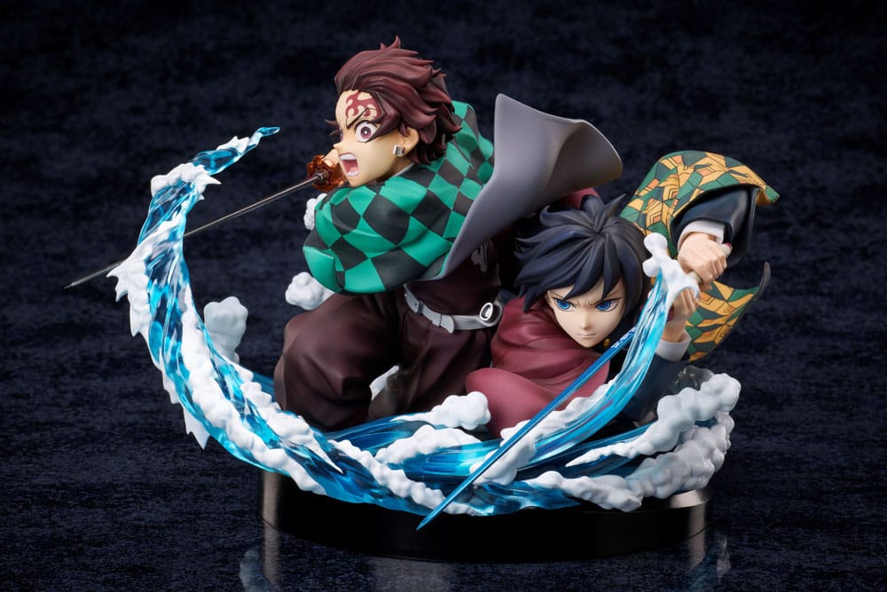 Demon Slayer: Kimetsu no Yaiba Estatua PVC Tanjiro & Giyuu 13 cm