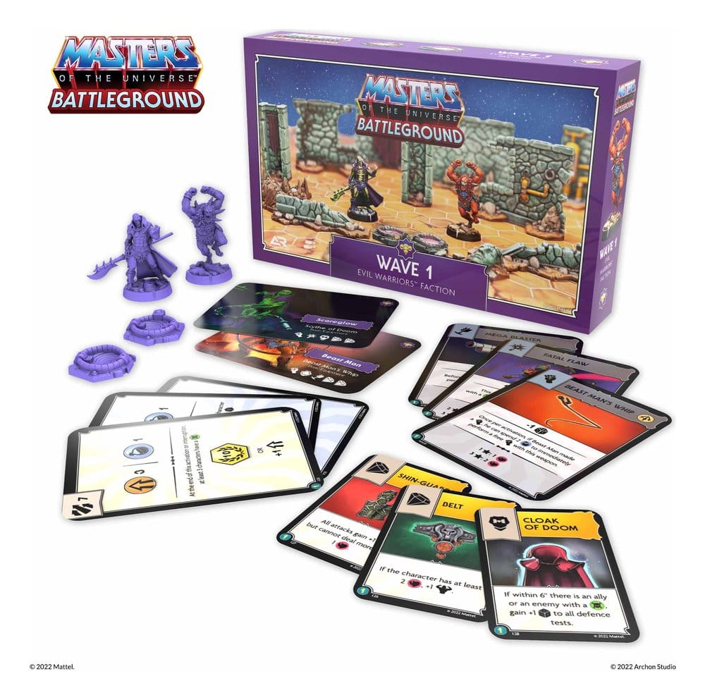 Masters of the Universe: Battleground Juego de Miniaturas Wave 1: Evil Warriors Faction *Edición Francés* Frikytopia