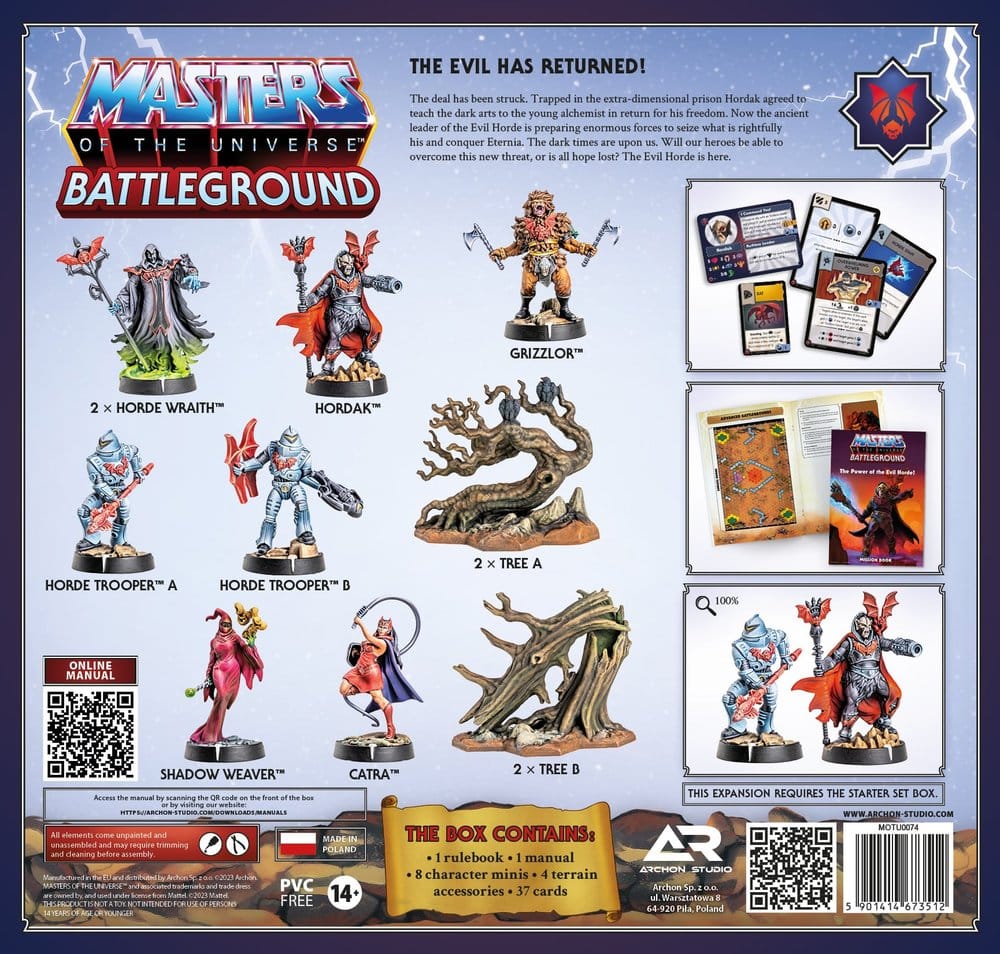 Masters of the Universe: Battleground Juego de Miniaturas Wave 4: The Power of the Evil Horde *Edición Español*