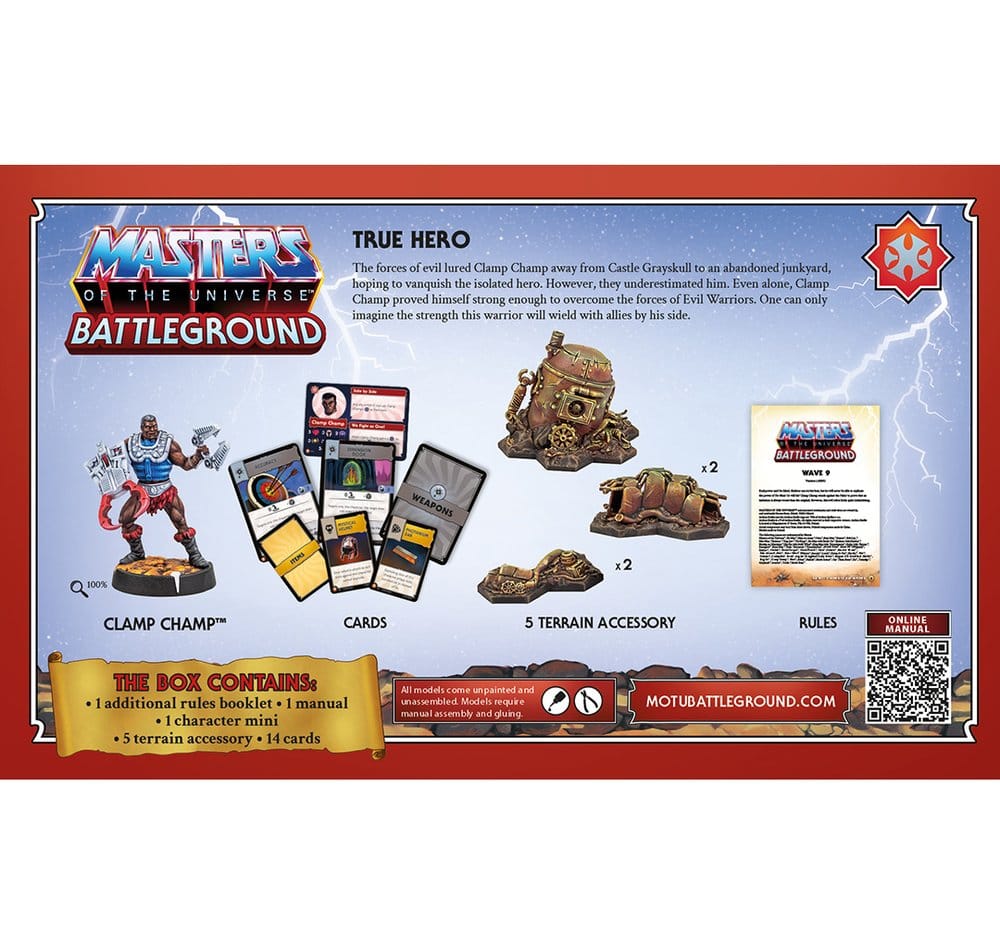 Masters of the Universe: Battleground Juego de Miniaturas Wave 9: Masters of the Universe Faction *Edición Inglés*
