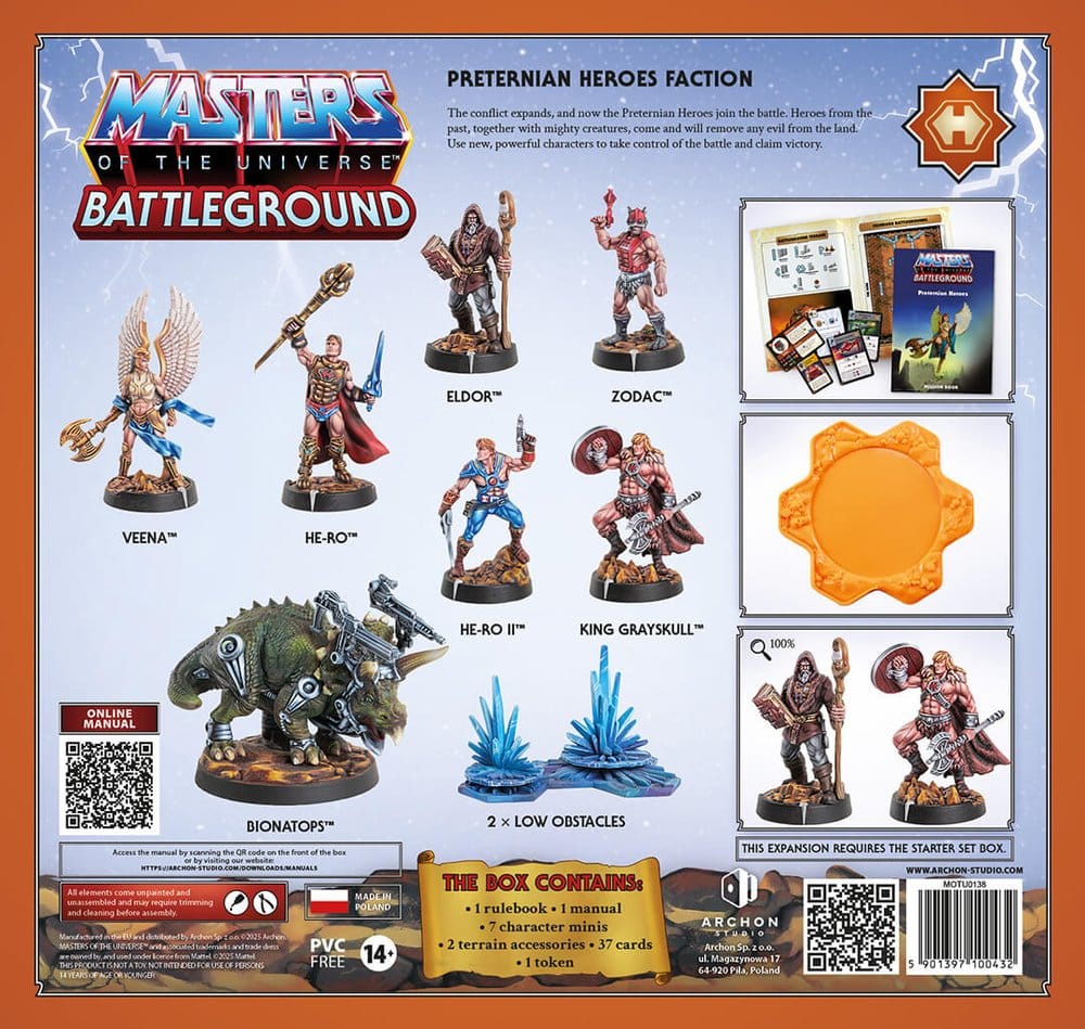 Masters of the Universe: Battleground Juego de Miniaturas Wave 10: Preternian Heroes Faction *Edición Alemán*