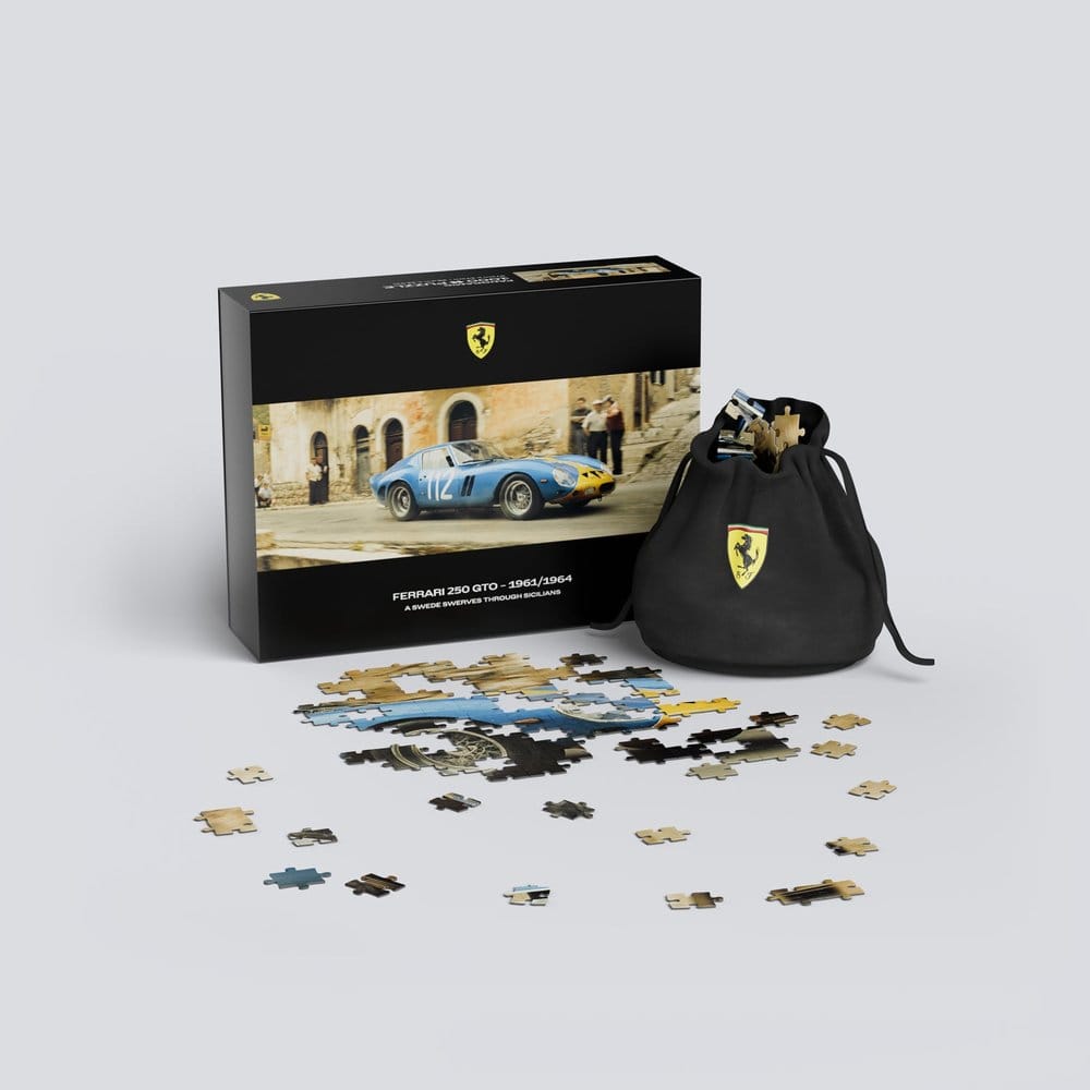 Ferrari 250GTO Puzzle Premium A Swede Swerves Through Sicilians (1000 peças) 97 x 34 cm Frikytopia