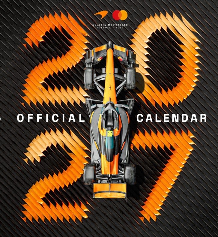 McLaren Mastercard Formula 1 Team Calendario Oficial 2027 30 x 30 cm Frikytopia