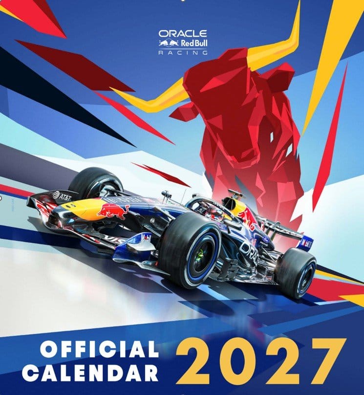 Oracle Red Bull Racing Calendário Oficial 2027 30 x 30 cm Frikytopia