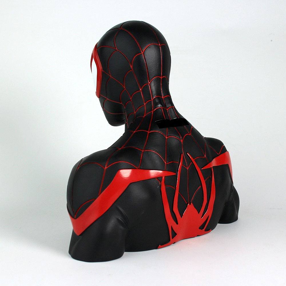 Busto hucha Miles Morales Spiderman Marvel 20cm