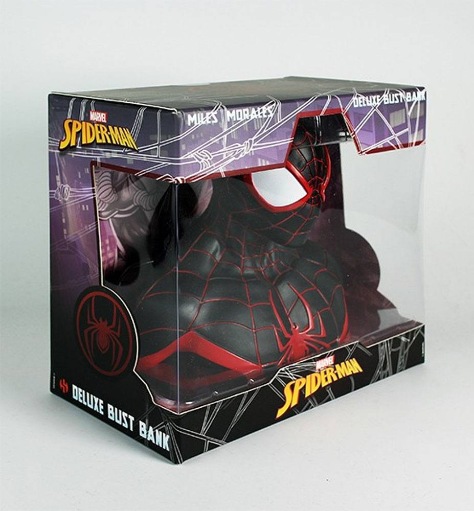 Busto hucha Miles Morales Spiderman Marvel 20cm