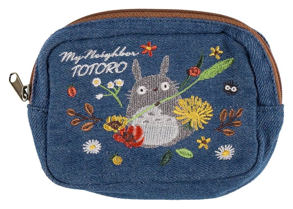 O Meu Vizinho Totoro Bolsa de Denim Totoro & flower wreath