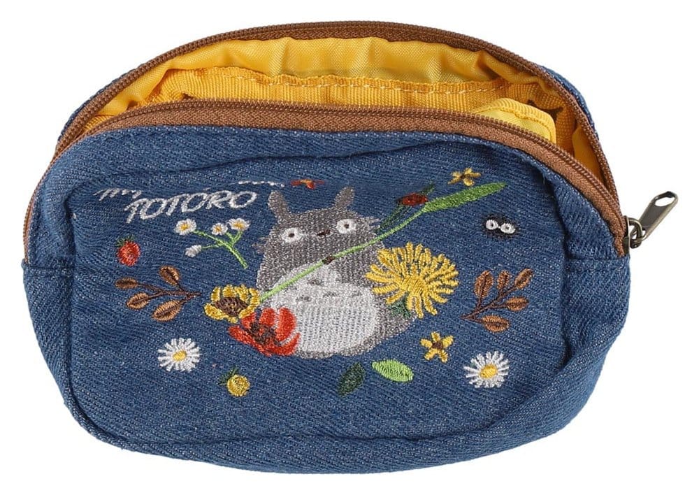 O Meu Vizinho Totoro Bolsa de Denim Totoro & flower wreath