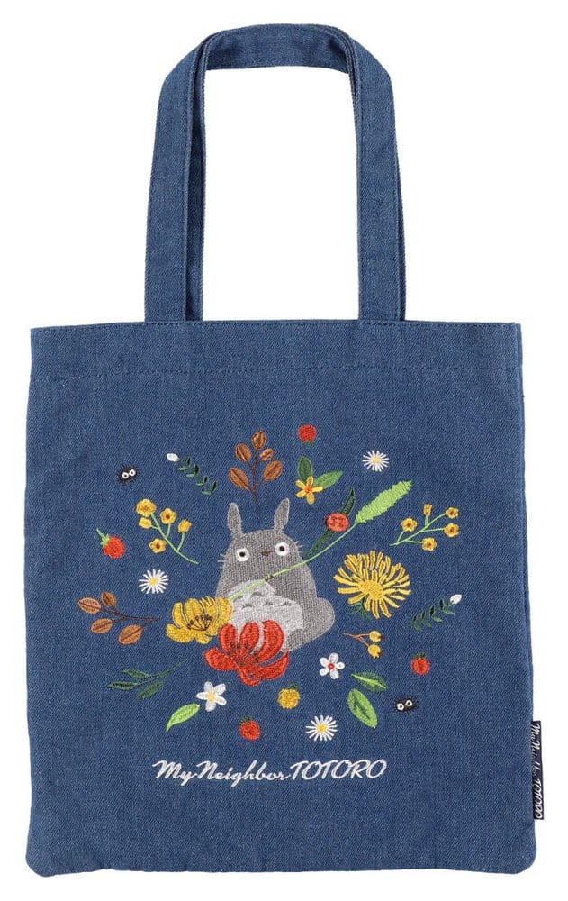 Meu Vizinho Totoro Bolsa Denim Totoro & Flower Wreath Frikytopia