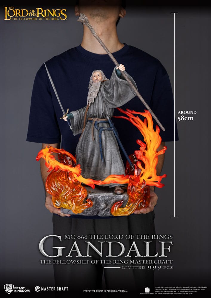 El Señor de los Anillos Estatua Master Craft Gandalf 58 cm
