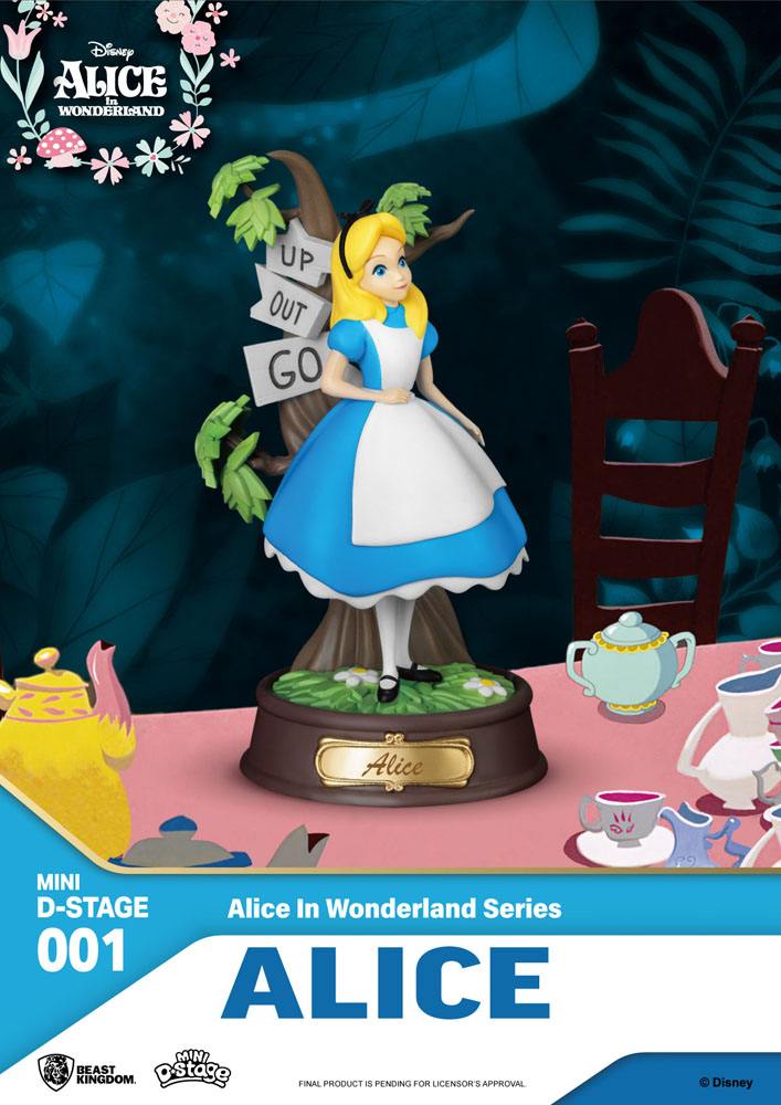 Alicia en el País de las Maravillas Pack de 6 Estatuas Mini Diorama Stage 10 cm