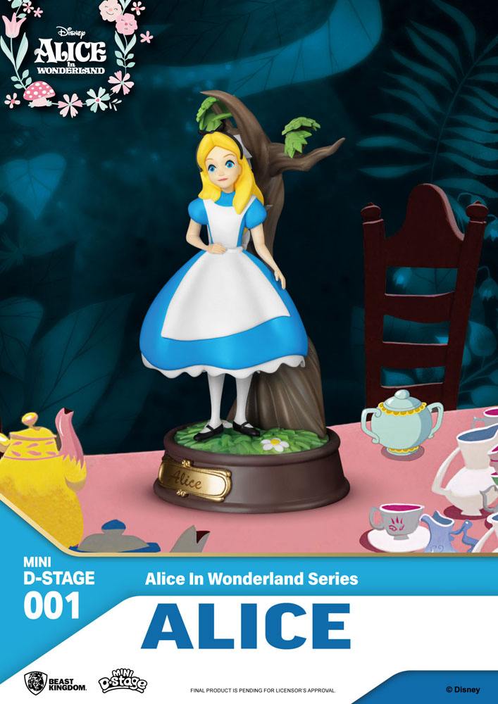 Alicia en el País de las Maravillas Pack de 6 Estatuas Mini Diorama Stage 10 cm