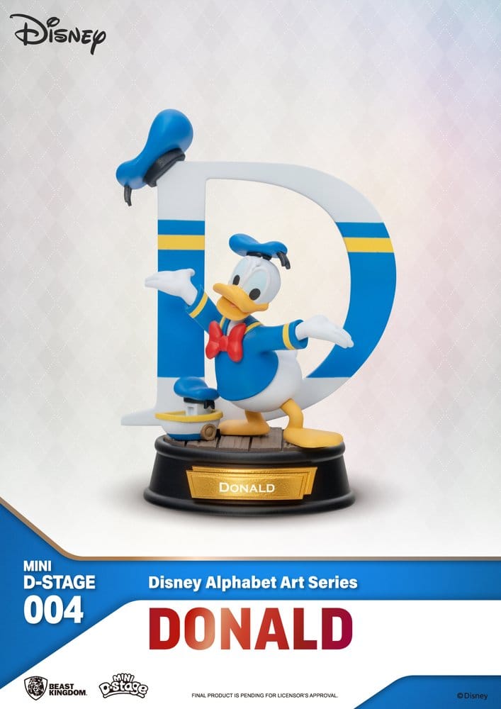 Disney Pack de 6 Estatuas Mini Diorama Stage Alphabet Art 10 cm