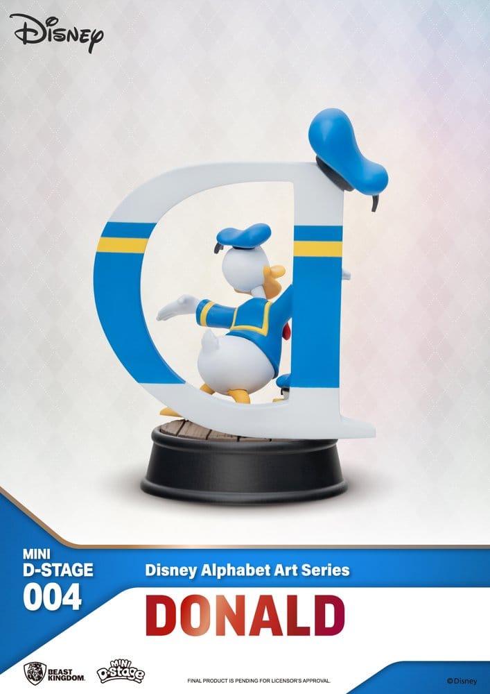 Disney Pack de 6 Estatuas Mini Diorama Stage Alphabet Art 10 cm