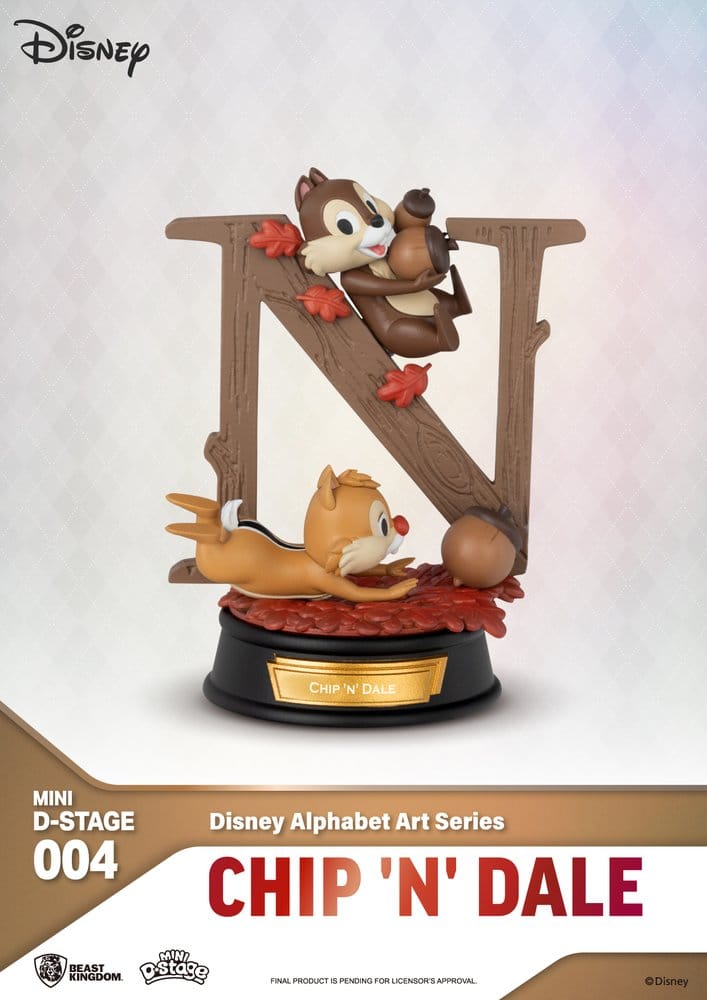Disney Pack de 6 Estatuas Mini Diorama Stage Alphabet Art 10 cm