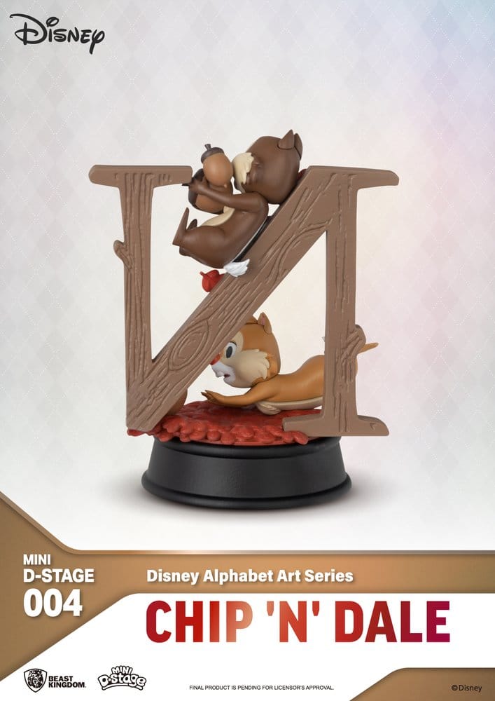 Disney Pack de 6 Estatuas Mini Diorama Stage Alphabet Art 10 cm