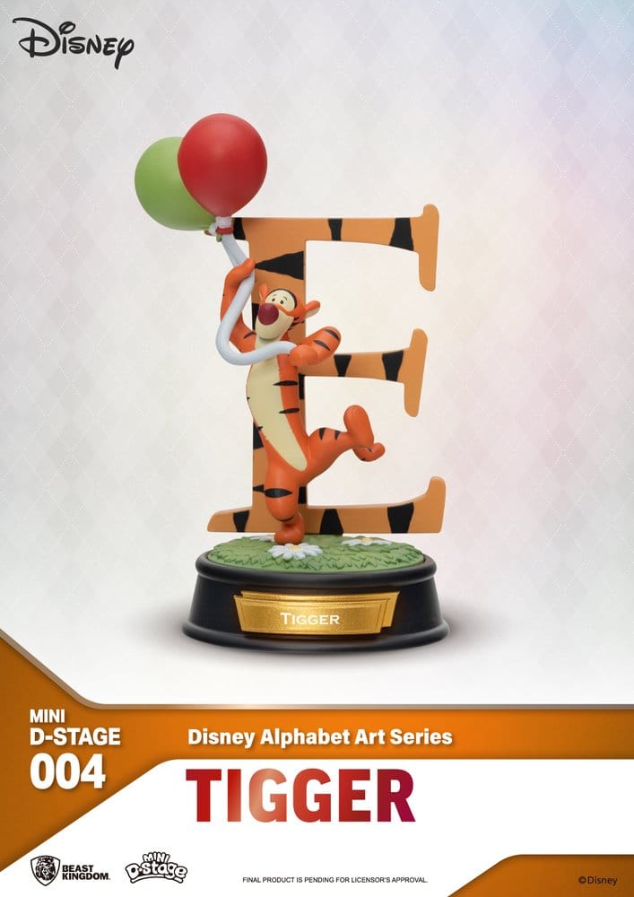 Disney Pack de 6 Estatuas Mini Diorama Stage Alphabet Art 10 cm