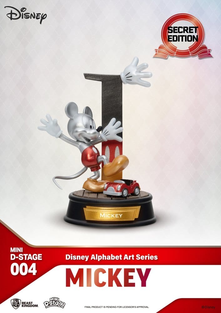 Disney Pack de 6 Estatuas Mini Diorama Stage Alphabet Art 10 cm