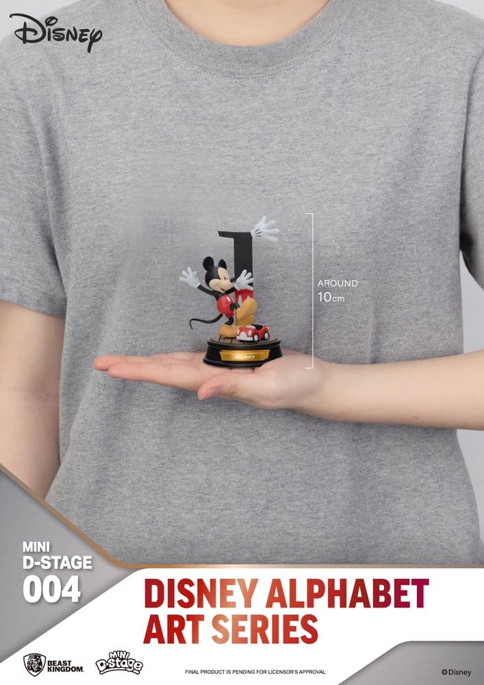 Disney Pack de 6 Estatuas Mini Diorama Stage Alphabet Art 10 cm