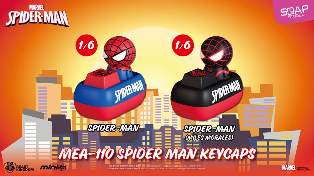 Spider Man Figuras Mini Egg Attack Blind Box keycaps 5 cm (6)