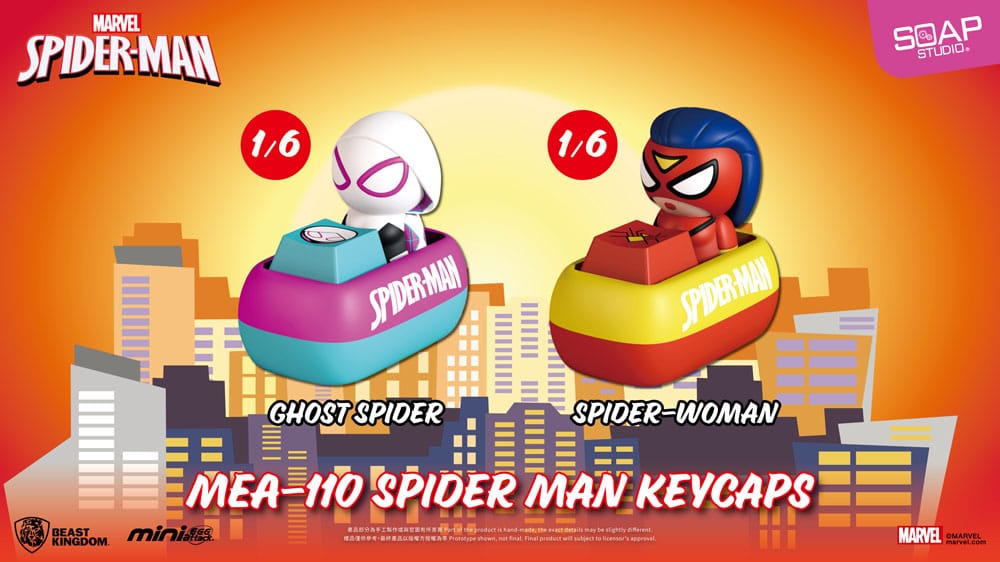 Spider Man Figuras Mini Egg Attack Blind Box keycaps 5 cm (6)