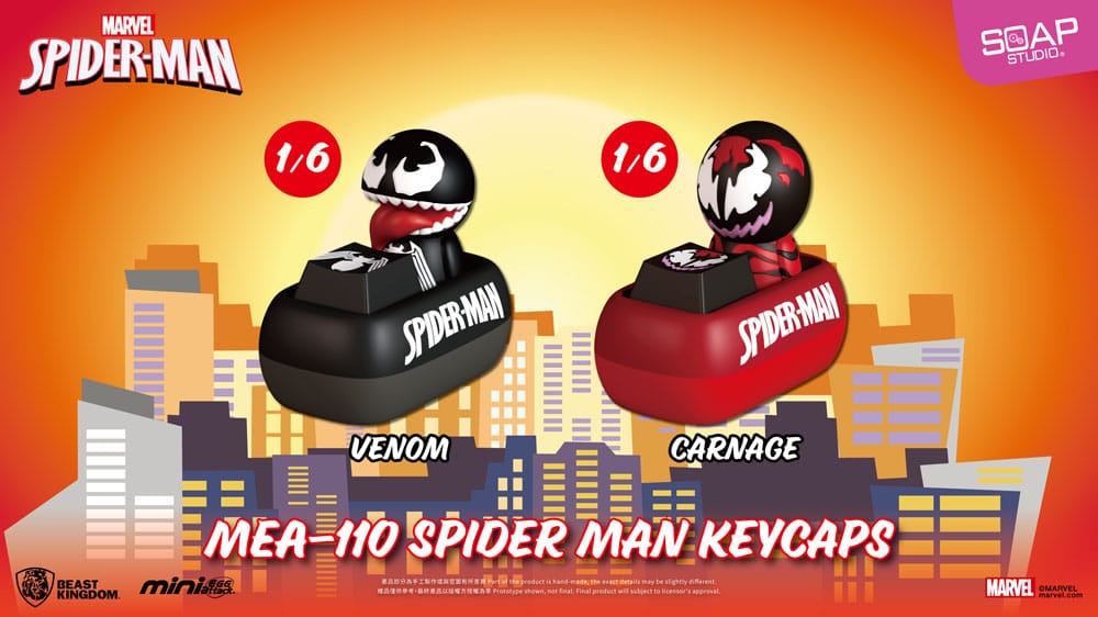 Spider Man Figuras Mini Egg Attack Blind Box keycaps 5 cm (6)