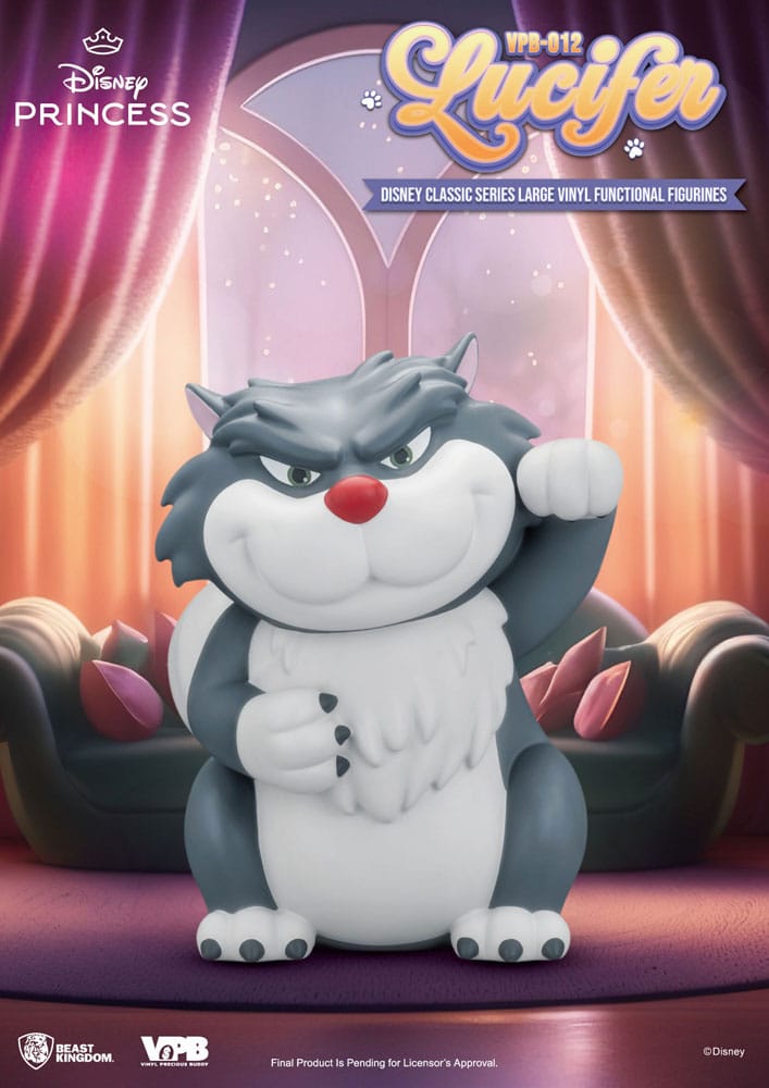 DISNEY CLASSIC SERIES LUCIFER LARGE VINYL PIGGY BANK
