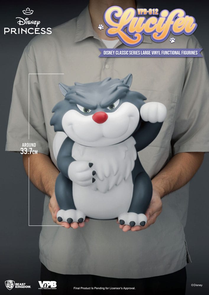 DISNEY CLASSIC SERIES LUCIFER LARGE VINYL PIGGY BANK
